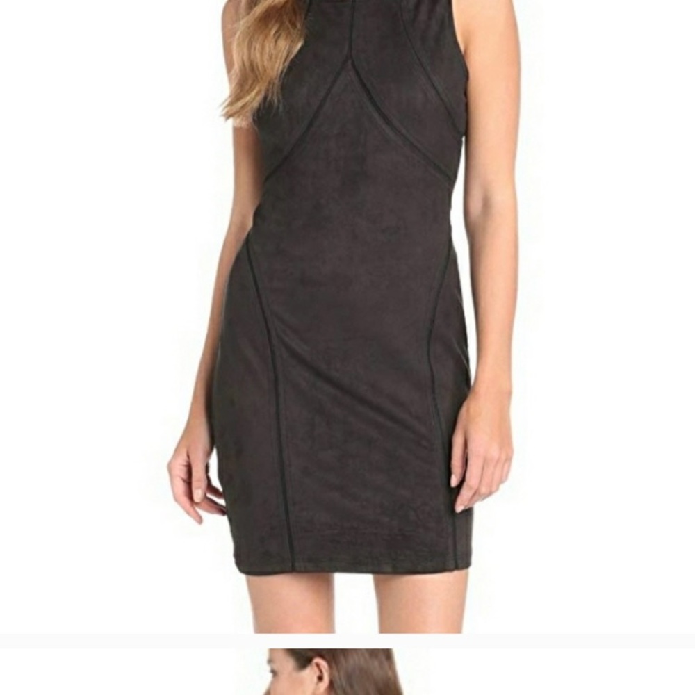 Sanctuary Suede Black Cocktail Dress
